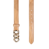Gürtel SIENA Beige 3cm ohne Schließe