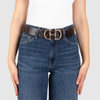 Damen Ledergürtel „Calvados“ – Vollleder, 4 cm, goldene Schließe 4879