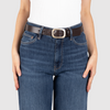 Damen Ledergürtel „Cosmo“ – Vollleder, 3 cm, mattgoldene Schließe 3040