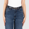 Damen Ledergürtel „Cosmo“ – Vollleder, 2 cm, silberne Schließe 2209