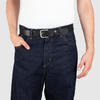 Herren Ledergürtel „Cosmo“ – Vollleder, 3.5 cm, silberne Schließe