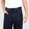 Herren Ledergürtel „Cosmo“ – Vollleder, 4 cm, schwarze Schließe 4485