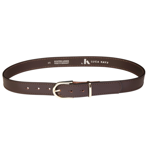 Gürtel COSMO STITCH Brown 3cm ohne Schließe