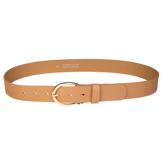 Gürtel COSMO Caramel 3,5cm ohne Schließe