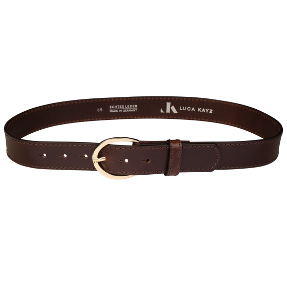 Gürtel COSMO STITCH Brown 3,5cm ohne Schließe