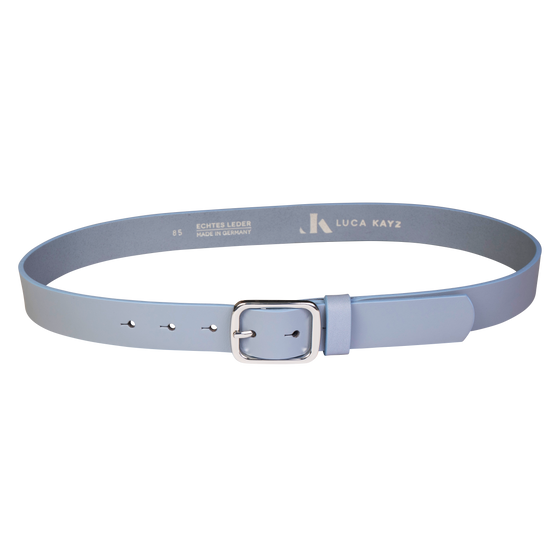 Gürtel COSMO Smoke Blue 3cm ohne Schließe