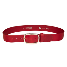  Gürtel COSMO Red 4cm ohne Schließe