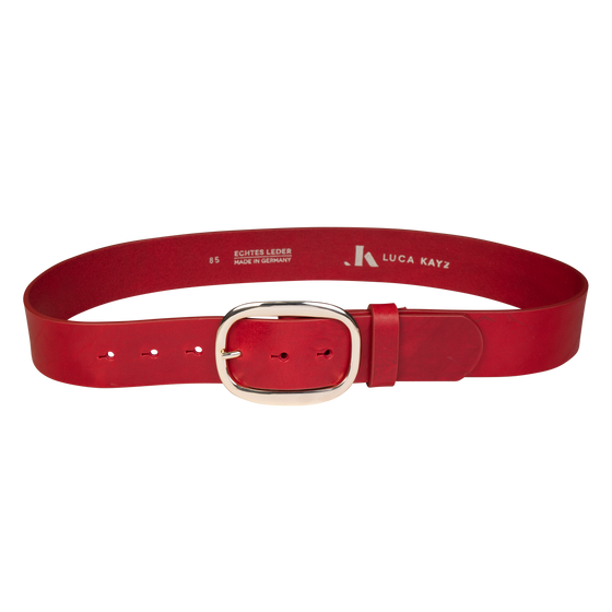Gürtel COSMO Red 4cm ohne Schließe