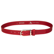  Gürtel COSMO STITCH Red 3cm ohne Schließe