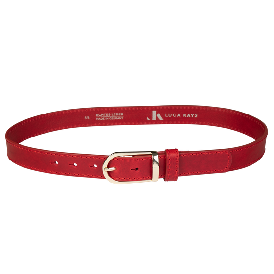 Gürtel COSMO STITCH Red 3cm ohne Schließe