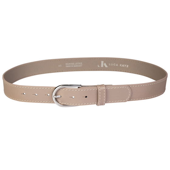 Gürtel COSMO STITCH Light Grey 3,5cm ohne Schließe