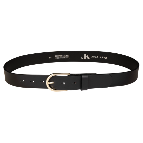 Gürtel COSMO Black 3,5cm ohne Schließe
