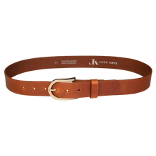  Gürtel COSMO Cognac 3,5cm ohne Schließe