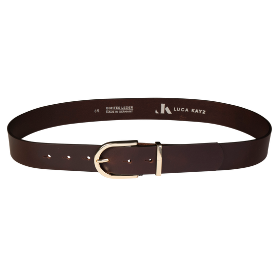 Gürtel COSMO Brown 3,5cm ohne Schließe