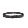 Herren Ledergürtel „Cosmo“ – Vollleder, 3.5 cm, goldener Schließe