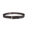 Herren Ledergürtel „Cosmo“ – Vollleder, 3.5 cm, silberne Schließe