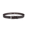 Herren Ledergürtel „Cosmo“ – Vollleder, 3.5 cm, silberne Schließe
