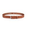 Herren Ledergürtel „Cosmo“ – Vollleder, 3.5 cm, silberne Schließe