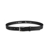 Herren Ledergürtel „Cosmo“ – Vollleder, 3 cm, altsilber Schließe 4484
