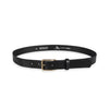 Herren Ledergürtel „Cosmo“ – Vollleder, 3 cm, Mattgold Schließe