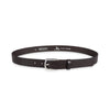 Herren Ledergürtel „Cosmo“ – Vollleder, 3 cm, altsilber Schließe 4484