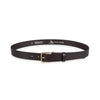 Herren Ledergürtel „Cosmo“ – Vollleder, 3 cm, Mattgold Schließe