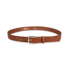 Herren Ledergürtel „Cosmo“ – Vollleder, 3 cm, altsilber Schließe 4484