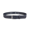 Herren Ledergürtel „Cosmo“ – Vollleder, 4 cm, altsilberner Schließe 4484