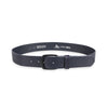 Herren Ledergürtel „Cosmo“ – Vollleder, 4 cm, schwarze Schließe 4485