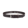 Herren Ledergürtel „Cosmo“ – Vollleder, 4 cm, altsilberner Schließe 4484