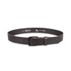 Herren Ledergürtel „Cosmo“ – Vollleder, 4 cm, schwarze Schließe 4485