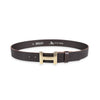 Herren Ledergürtel „Cosmo“ – Vollleder, 4 cm, goldene H-Schließe 4876