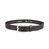 Herren Ledergürtel „Cosmo“ – Vollleder, 4 cm, altsilberner Schließe
