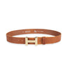 Herren Ledergürtel „Cosmo“ – Vollleder, 4 cm, goldene H-Schließe 4876