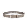 Herren Ledergürtel „Cosmo“ – Vollleder, 4 cm, altsilberner Schließe 4484