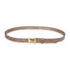 Gürtel CROCO 2cm mit H-Schließe Gold