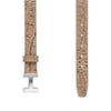 Gürtel CROCO 2cm mit H-Schließe Silber