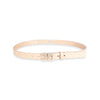 Damen Ledergürtel „Cosmo“ – Vollleder, 2.5 cm, goldene Schließe 2504