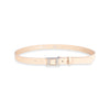 Damen Ledergürtel „Cosmo“ – Vollleder, 2.5 cm, silberne Schließe 2513