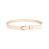 Damen Ledergürtel „Cosmo“ – Vollleder, 2.5 cm, silberne Schließe 2521