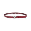 Damen Ledergürtel „Cosmo“ – Vollleder, 2.5 cm, silberne Schließe 2505