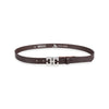 Damen Ledergürtel „Cosmo“ – Vollleder, 2.5 cm, silberne Schließe 2505