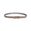 Damen Ledergürtel „Cosmo“ – Vollleder, 2.5 cm, silberne Schließe 2521