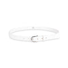 Damen Ledergürtel „Cosmo“ – Vollleder, 2.5 cm, silberne Schließe 2521