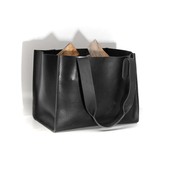 Kaminholztasche KARL Black