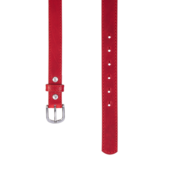 Gürtel COSMO STITCH Red 3cm ohne Schließe
