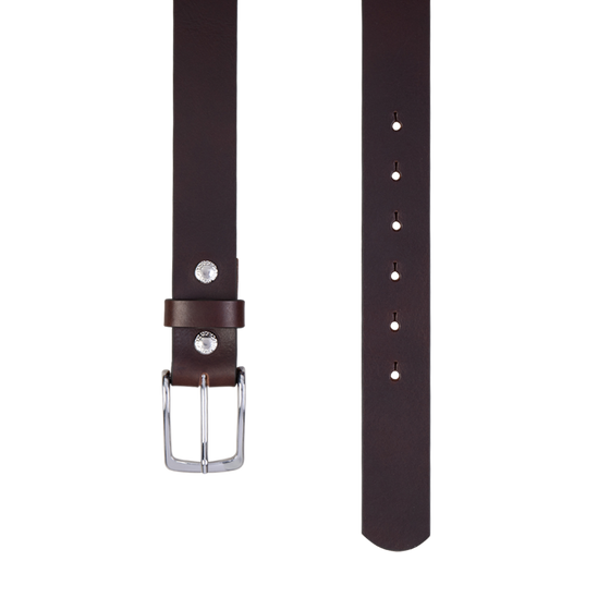 Gürtel COSMO Brown 3,5cm ohne Schließe