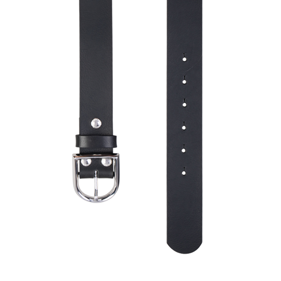 Gürtel COSMO Black 4cm ohne Schließe