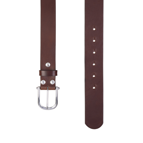 Gürtel COSMO Brown 4cm ohne Schließe