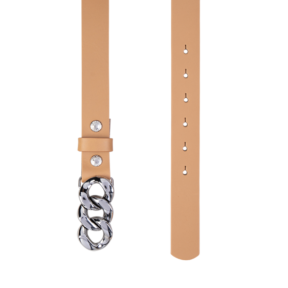 Gürtel COSMO Caramel 3cm ohne Schließe